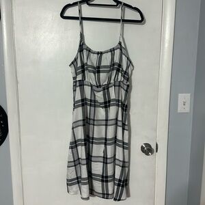 PLUS Plaid Midi Dress 1X NWT